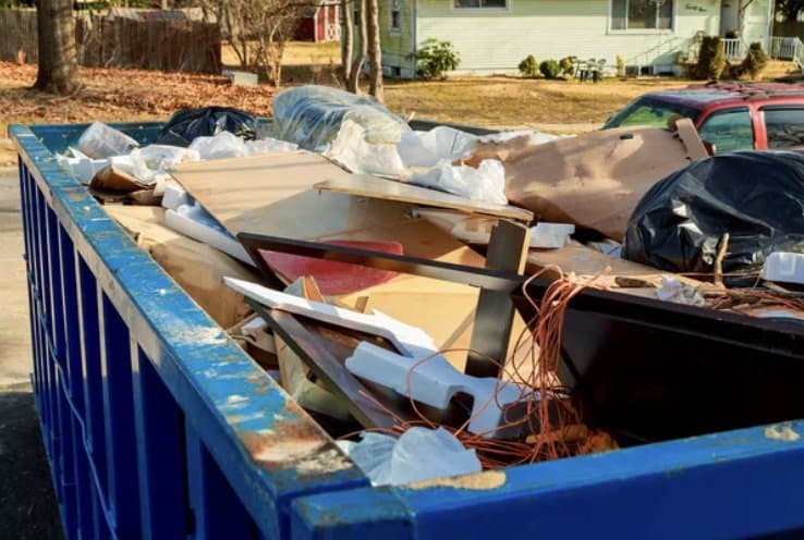 Dumpster full of junk